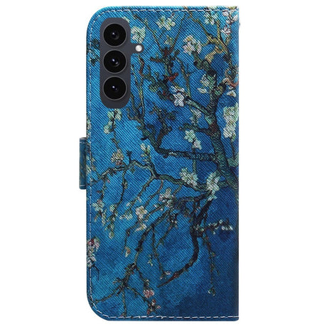 EIDERWOOD Samsung Galaxy S25 FE Konstläder Flip Fodral m. Motiv - Blommor