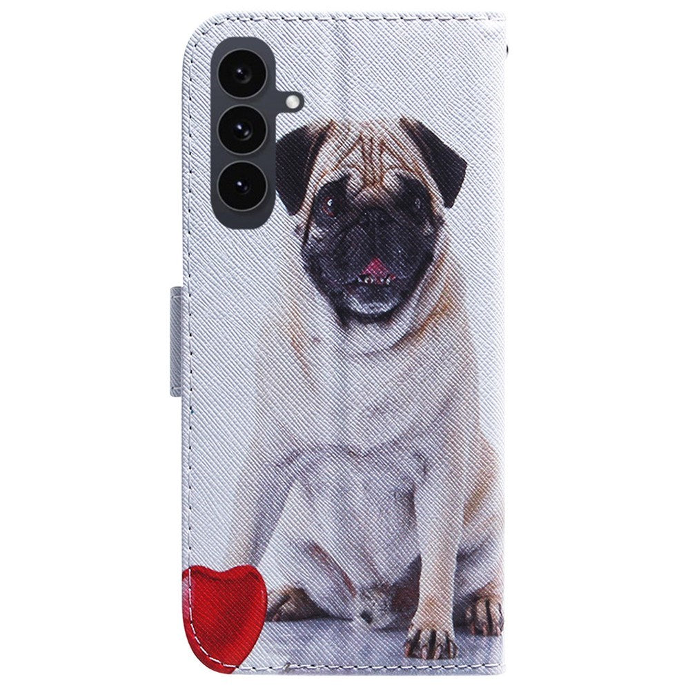 EIDERWOOD Samsung Galaxy S25 FE Konstläder Flip Fodral m. Motiv - Hund
