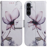 EIDERWOOD Samsung Galaxy S25 FE Konstläder Flip Fodral m. Motiv - Blomma