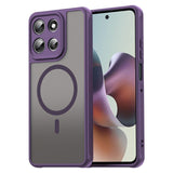 EIDERWOOD Motorola Moto G56 Hybrid Plast Skal - MagSafe Kompatibel - Lila