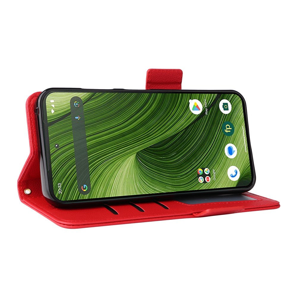 Fairphone (Gen. 6+ / Gen. 6) EIDERWOOD Konstläder Fodral m. Rem - Röd