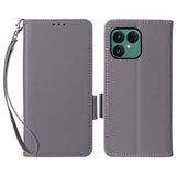 Fairphone (Gen. 6+ / Gen. 6) EIDERWOOD Konstläder Fodral m. Rem - Grå