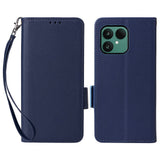 Fairphone (Gen. 6+ / Gen. 6) EIDERWOOD Konstläder Fodral m. Rem - Mörkblå