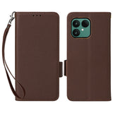 Fairphone (Gen. 6+ / Gen. 6) EIDERWOOD Konstläder Fodral m. Rem - Brun