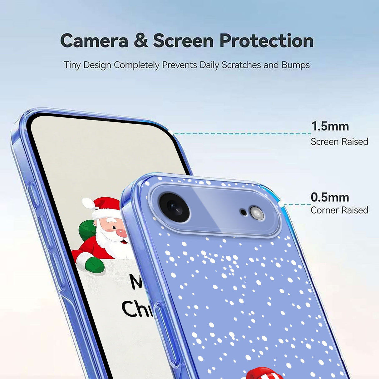 EIDERWOOD iPhone Air Flexibelt Plast Julskal med Motiv - Genomskinlig / Snögubbe