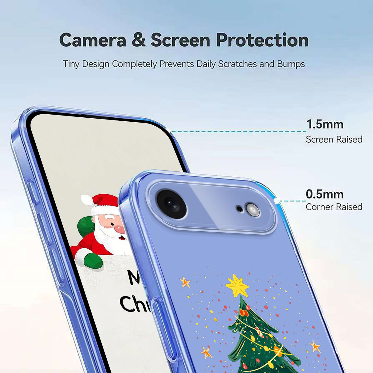 EIDERWOOD iPhone Air Flexibelt Plast Julskal med Motiv - Genomskinlig / Julgran