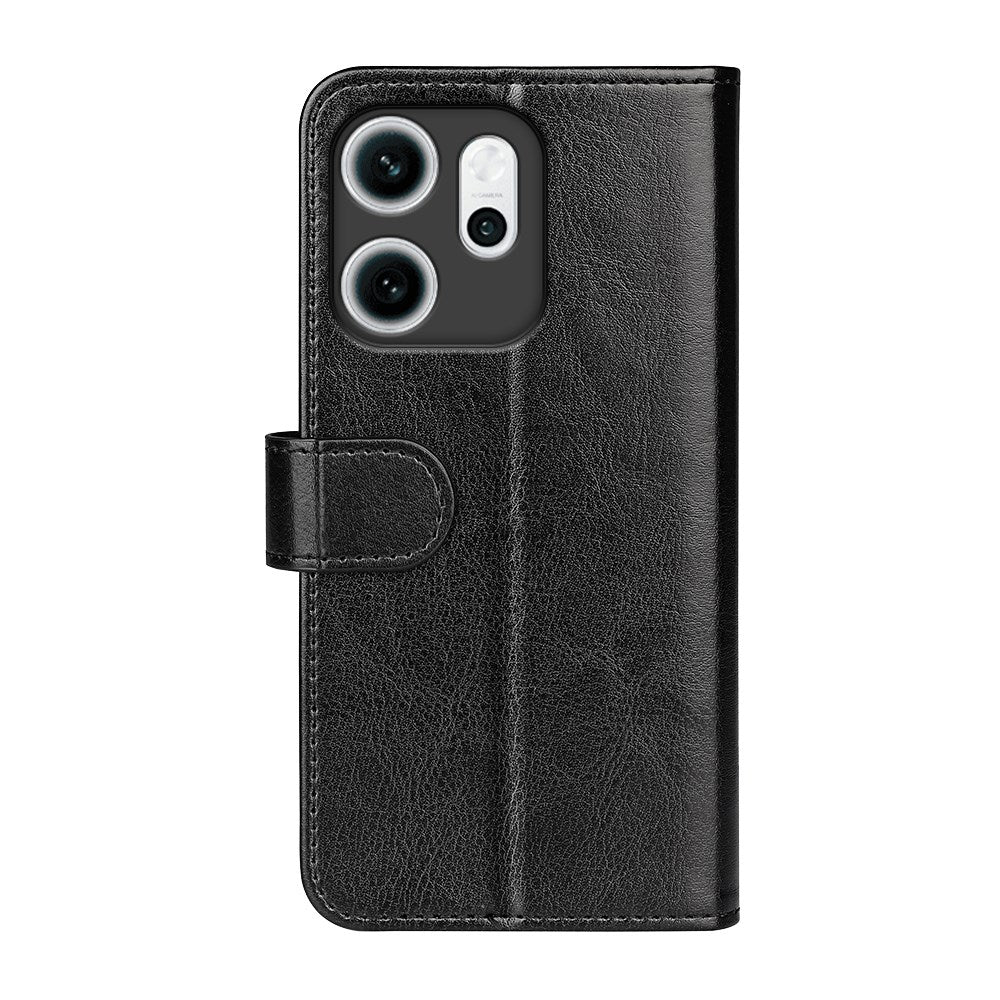 Oppo Reno 14 F (5G) EIDERWOOD Konstläder Fodral med Korthållare - Svart