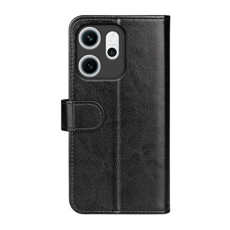 Oppo Reno 14 F (5G) EIDERWOOD Konstläder Fodral med Korthållare - Svart