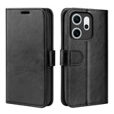 Oppo Reno 14 F (5G) EIDERWOOD Konstläder Fodral med Korthållare - Svart