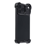 iPhone 17 Pro Max Tvådelat Metall Bumper Skal - Svart