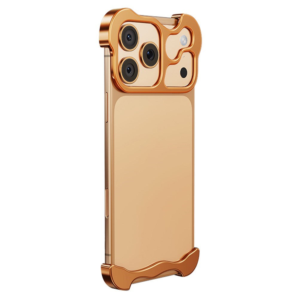iPhone 17 Pro Max Tvådelat Metall Bumper Skal - Orange