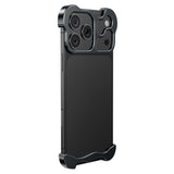 iPhone 17 Pro Tvådelat Metall Bumper Skal - Svart