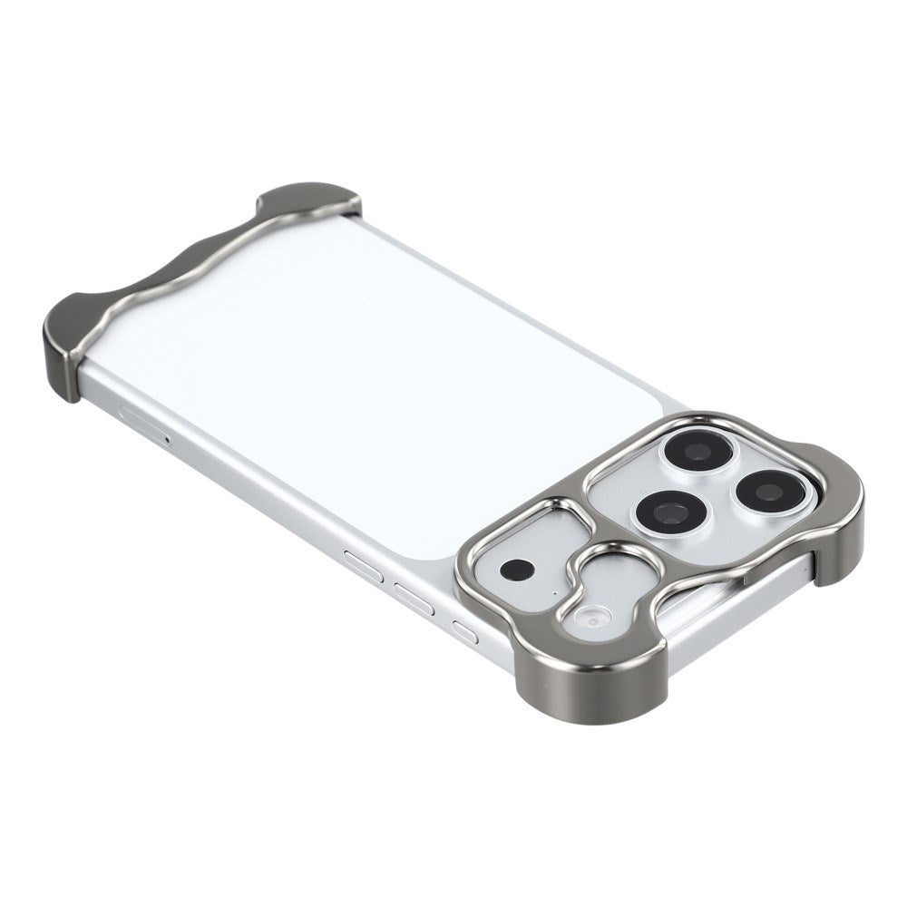 iPhone 17 Pro Tvådelat Metall Bumper Skal - Grå
