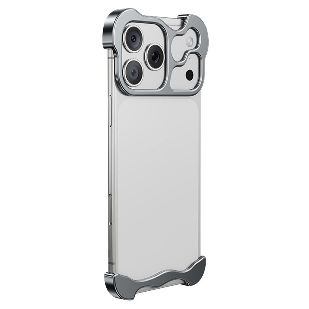 iPhone 17 Pro Tvådelat Metall Bumper Skal - Grå