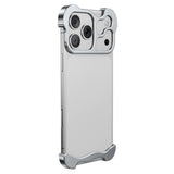 iPhone 17 Pro Tvådelat Metall Bumper Skal - Silver