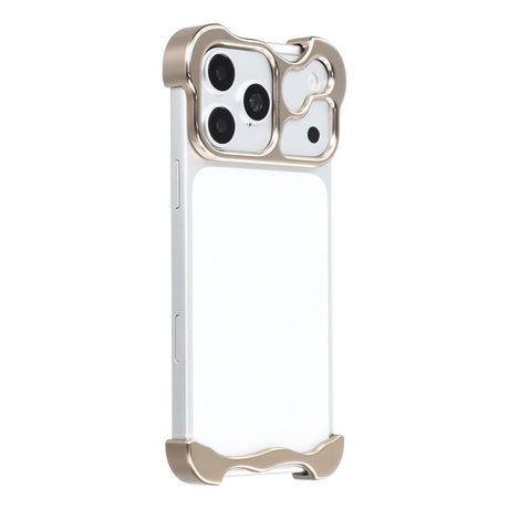iPhone 17 Pro Tvådelat Metall Bumper Skal - Guld