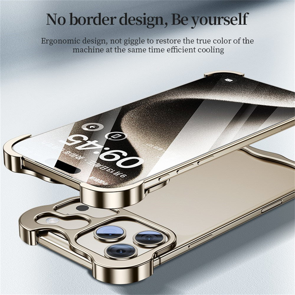 iPhone 17 Pro Tvådelat Metall Bumper Skal - Guld