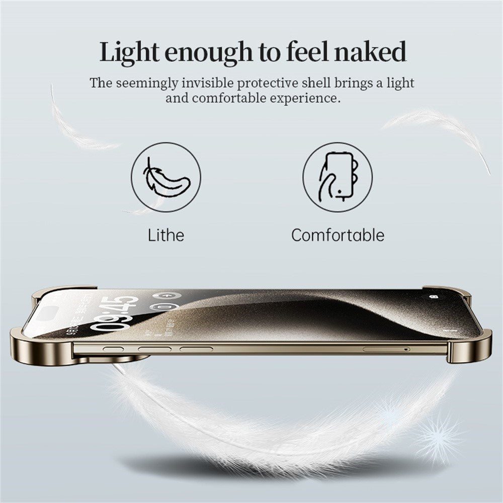 iPhone 17 Pro Tvådelat Metall Bumper Skal - Guld