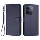 Xiaomi Redmi 15C (5G) / (4G) EIDERWOOD Fodral med Korthållare & Stativfunktion - Blå