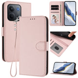 Xiaomi Redmi 15C (5G) / (4G) EIDERWOOD Fodral med Korthållare & Stativfunktion - Rosa