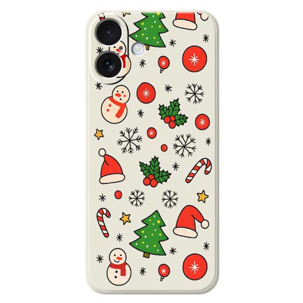 EIDERWOOD iPhone 17 Jul Skal - Flexibel Plast - Julmotiv / Beige