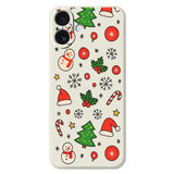EIDERWOOD iPhone 17 Jul Skal - Flexibel Plast - Julmotiv / Beige