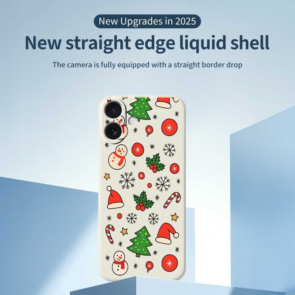 EIDERWOOD iPhone 17 Jul Skal - Flexibel Plast - Julmotiv / Grön