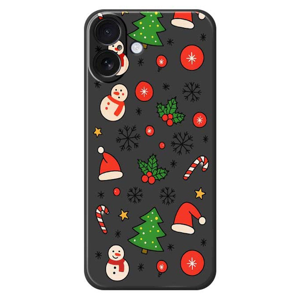 EIDERWOOD iPhone 17 Jul Skal - Flexibel Plast - Julmotiv / Svart