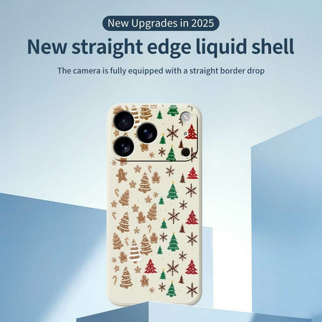 EIDERWOOD iPhone 17 Pro Max Jul Skal - Flexibel Plast - Pepparkaksgubbar & Julgranar / Beige