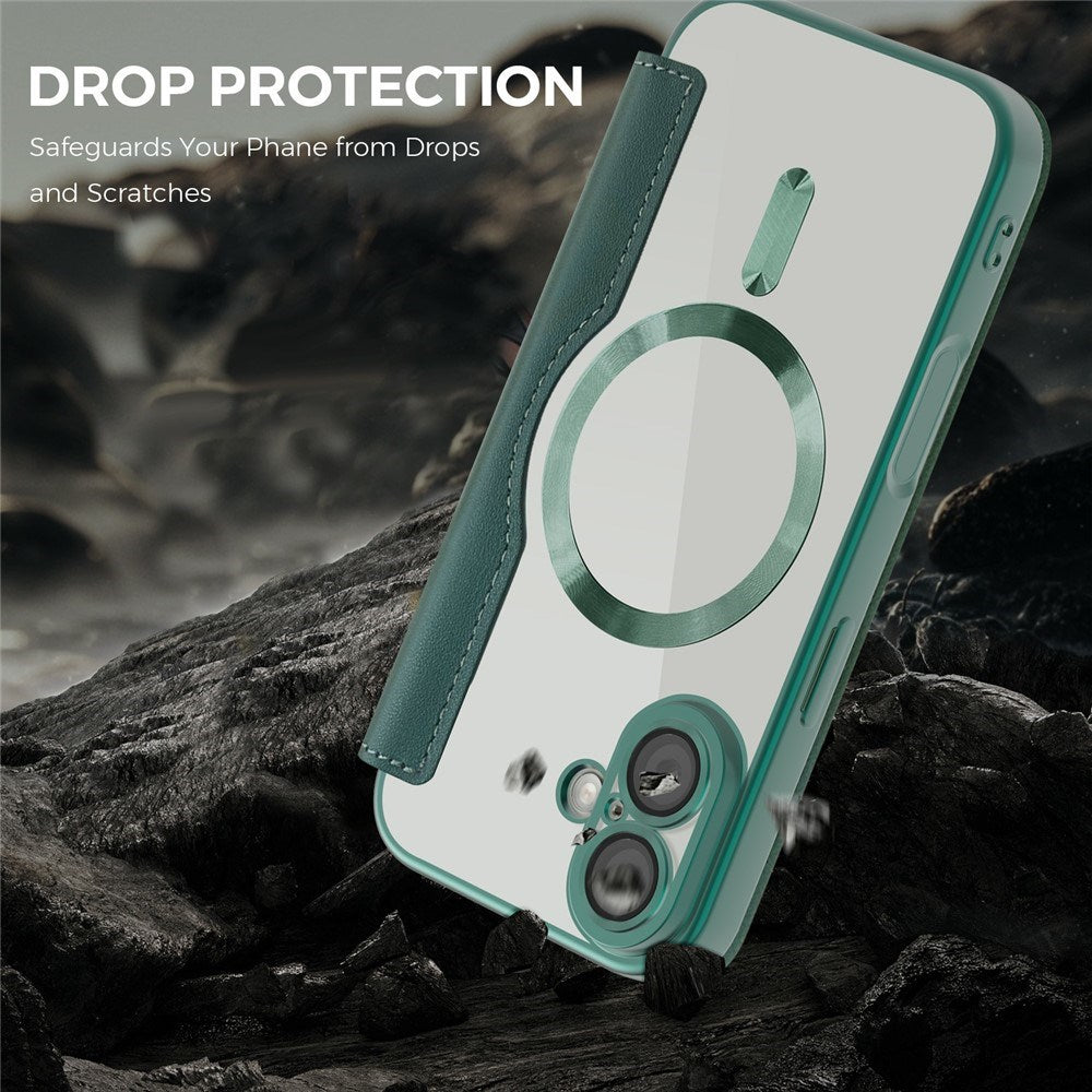 EIDERWOOD iPhone 17 Fodral med Genomskinlig Baksida - MagSafe Kompatibel - Grön