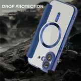 EIDERWOOD iPhone 17 Fodral med Genomskinlig Baksida - MagSafe Kompatibel - Mörkblå