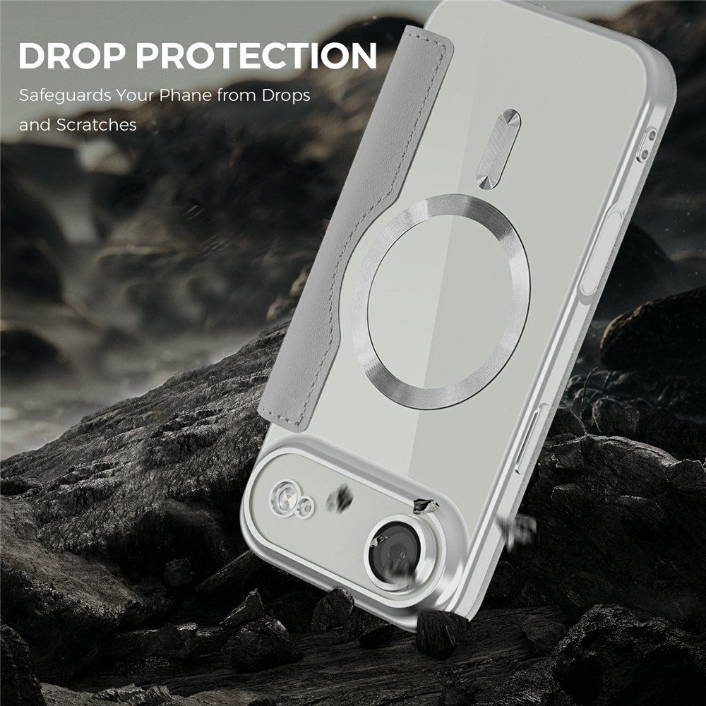 EIDERWOOD iPhone Air Fodral med Genomskinlig Baksida - MagSafe Kompatibel - Grå