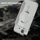 EIDERWOOD iPhone Air Fodral med Genomskinlig Baksida - MagSafe Kompatibel - Grå