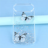 EIDERWOOD iPhone Air Flexibelt Plast Skal med Fjärilar - Genomskinlig