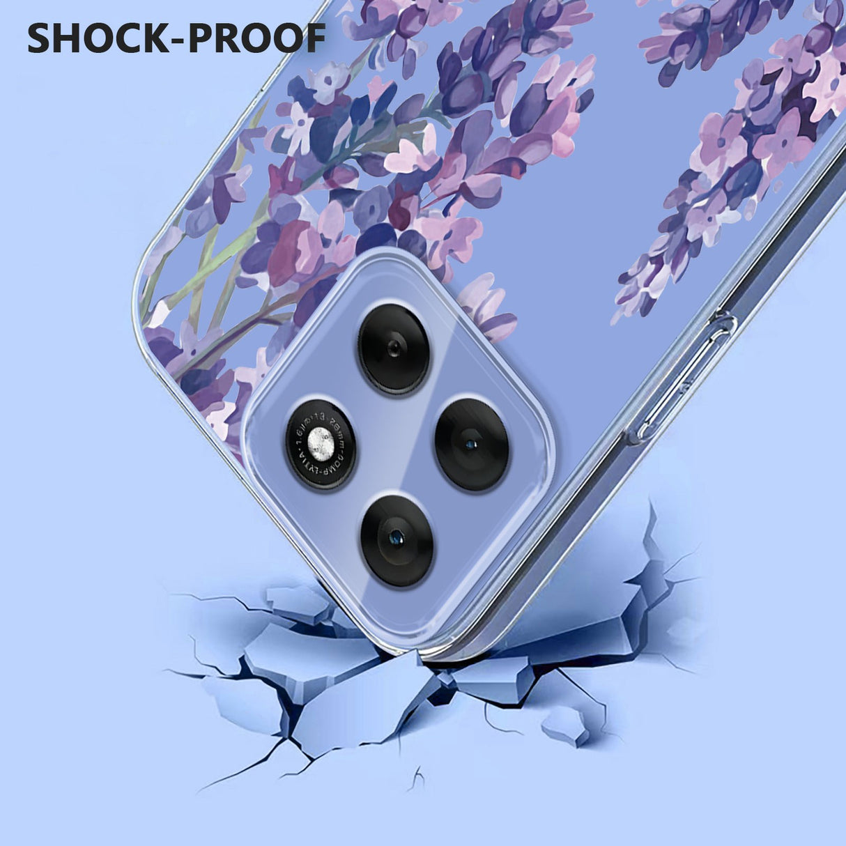 EIDERWOOD Motorola Moto G86 Flexibelt Plast Skal m. Print - Lavendel