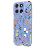 EIDERWOOD Motorola Moto G56 Flexibelt Plast Skal med Blommotiv - Genomskinlig / Olika Blommor