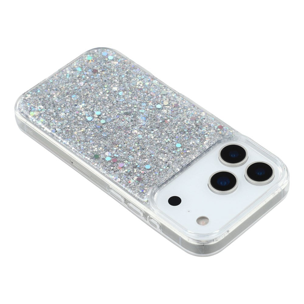 EIDERWOOD iPhone 17 Pro Glitter Skal - Silver