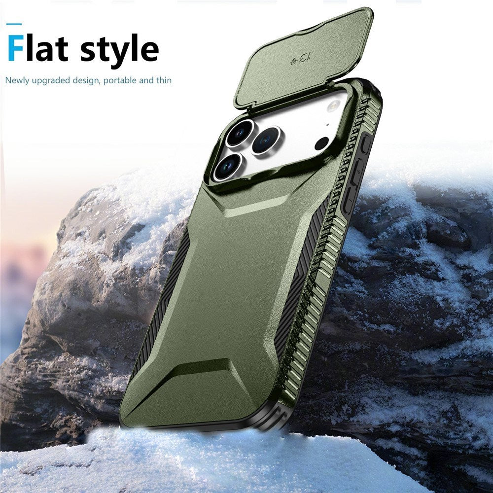 iPhone 18 Pro Max / 17 Pro Max EIDERWOOD Hybrid Plast Skal m. Cam Slider - Grön
