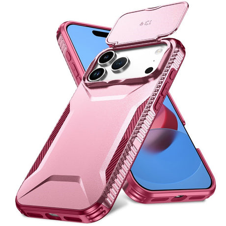 iPhone 18 Pro Max / 17 Pro Max EIDERWOOD Hybrid Plast Skal m. Cam Slider - Rosa