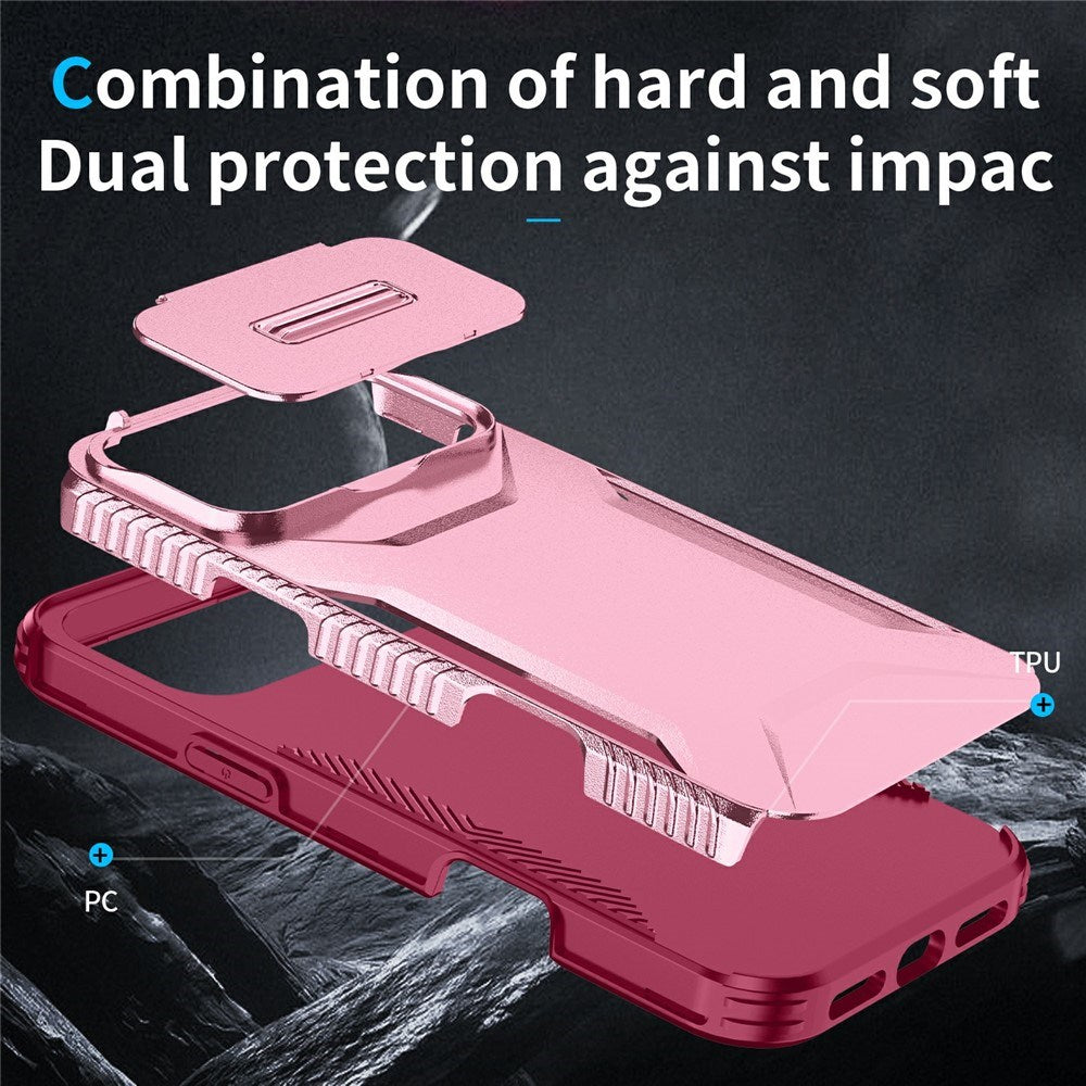 iPhone 18 Pro Max / 17 Pro Max EIDERWOOD Hybrid Plast Skal m. Cam Slider - Rosa