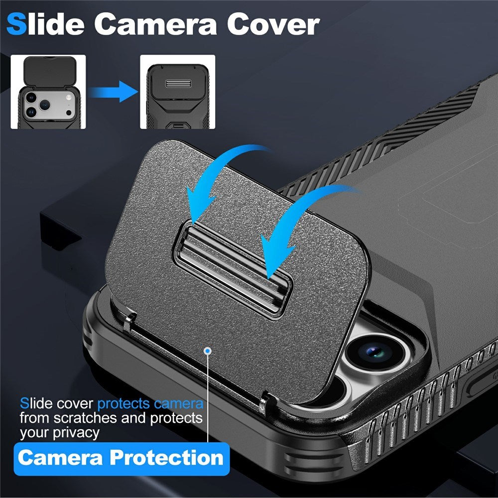 iPhone 18 Pro Max / 17 Pro Max EIDERWOOD Hybrid Plast Skal m. Cam Slider - Svart