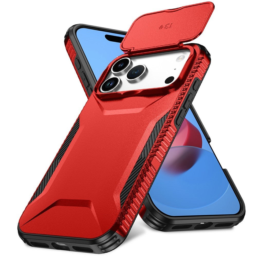 iPhone 18 Pro Max / 17 Pro Max EIDERWOOD Hybrid Plast Skal m. Cam Slider - Röd