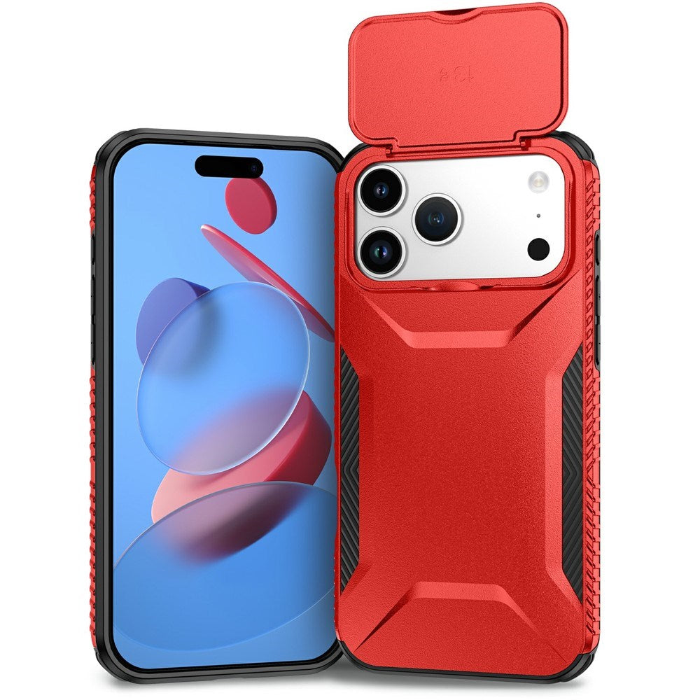 iPhone 18 Pro Max / 17 Pro Max EIDERWOOD Hybrid Plast Skal m. Cam Slider - Röd