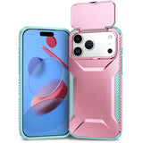 iPhone 18 Pro Max / 17 Pro Max EIDERWOOD Hybrid Plast Skal m. Cam Slider - Rosa / Turkos