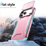 iPhone 18 Pro Max / 17 Pro Max EIDERWOOD Hybrid Plast Skal m. Cam Slider - Rosa / Turkos