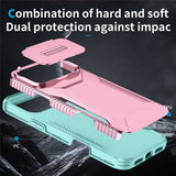 iPhone 18 Pro Max / 17 Pro Max EIDERWOOD Hybrid Plast Skal m. Cam Slider - Rosa / Turkos