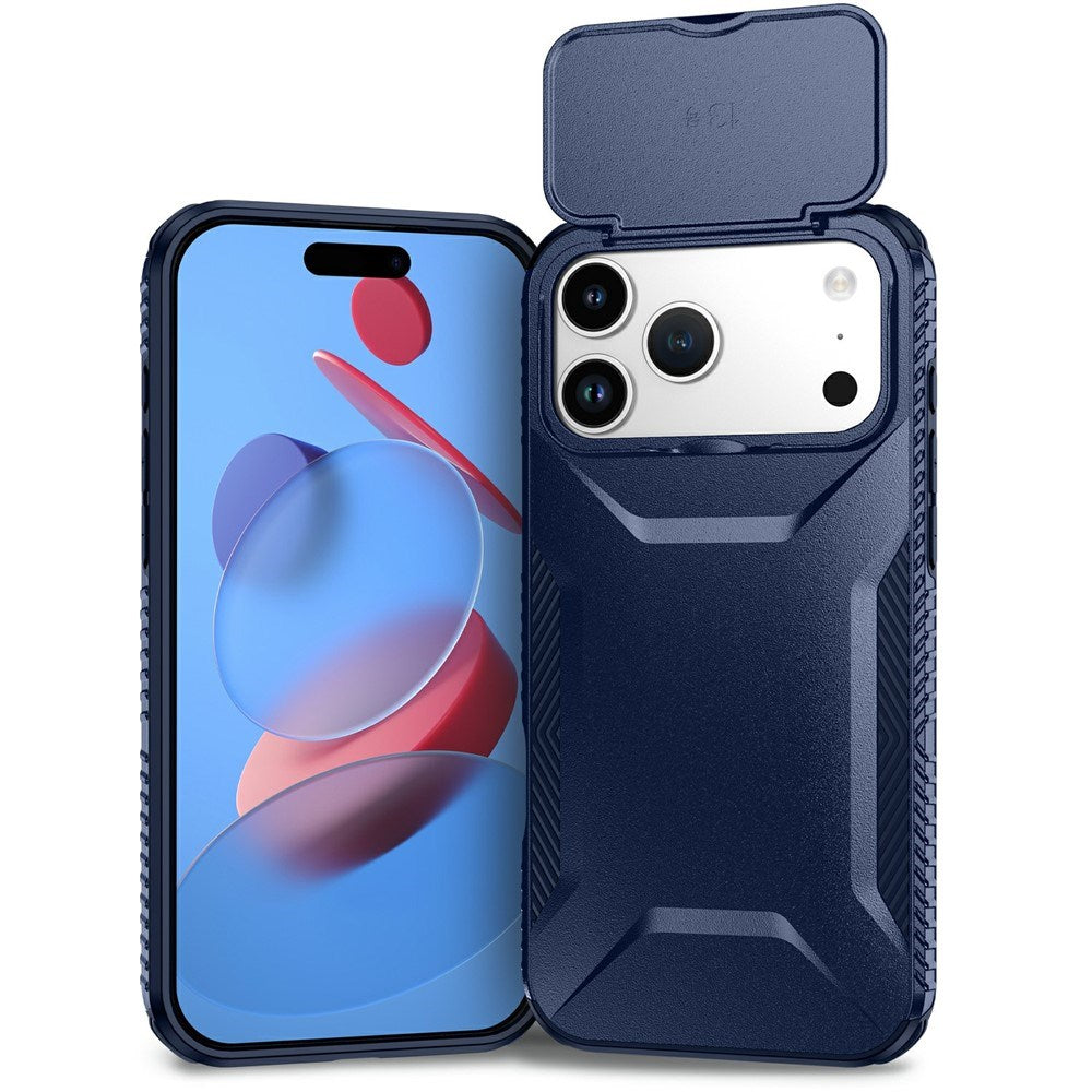 iPhone 18 Pro Max / 17 Pro Max EIDERWOOD Hybrid Plast Skal m. Cam Slider - Blå