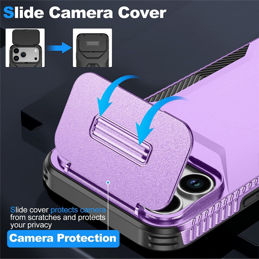 iPhone 18 Pro Max / 17 Pro Max EIDERWOOD Hybrid Plast Skal m. Cam Slider - Lila