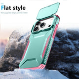 iPhone 18 Pro / 17 Pro EIDERWOOD Hybrid Plast Skal m. Cam Slider - Turkos / Rosa