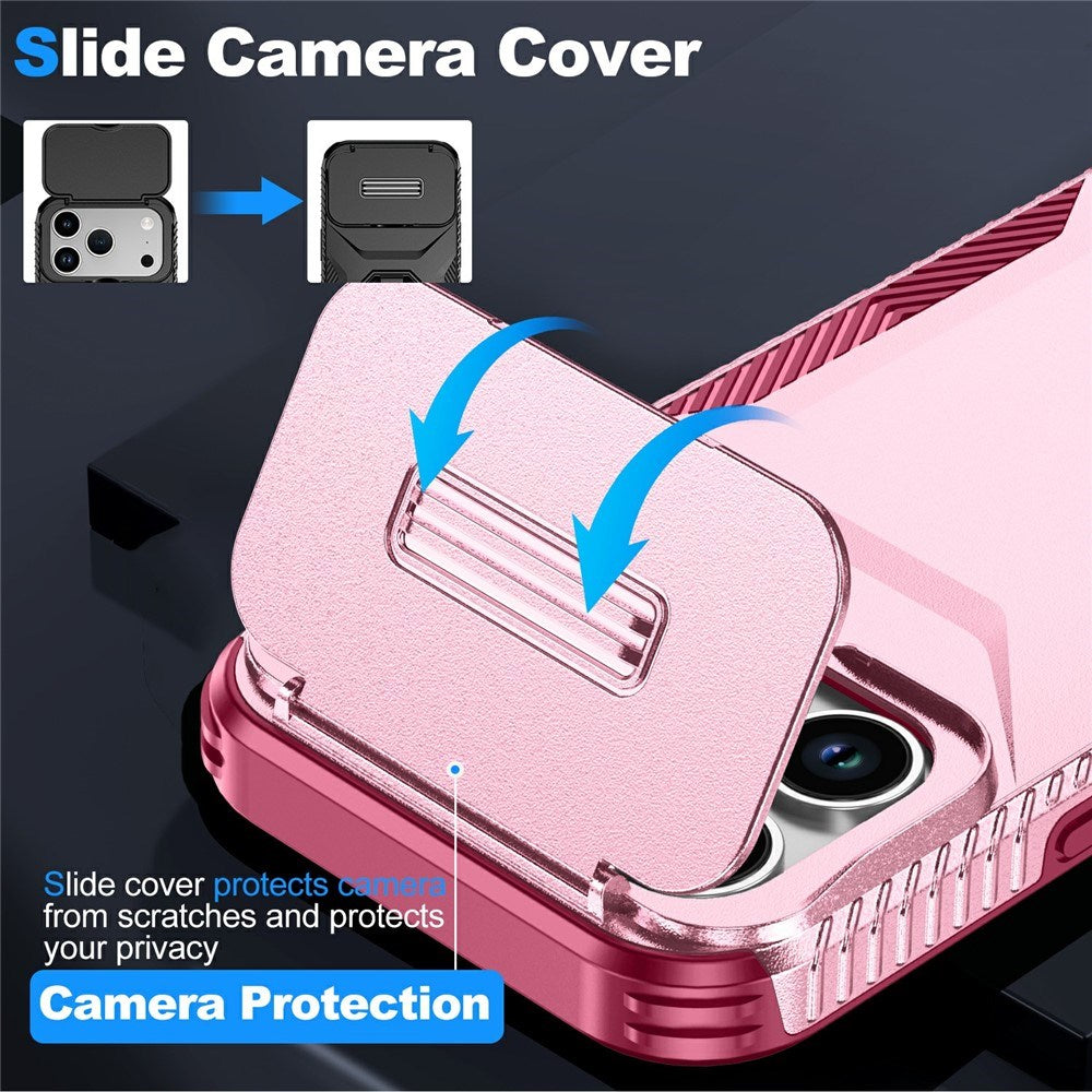 iPhone 18 Pro / 17 Pro EIDERWOOD Hybrid Plast Skal m. Cam Slider - Röd